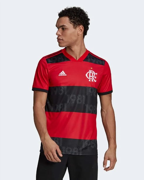 camisa masculina do flamengo para jogar futebol 